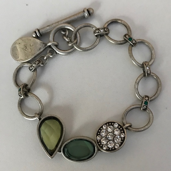 Lia Sophia Green and Silver Bracelet - Picture 1 of 5